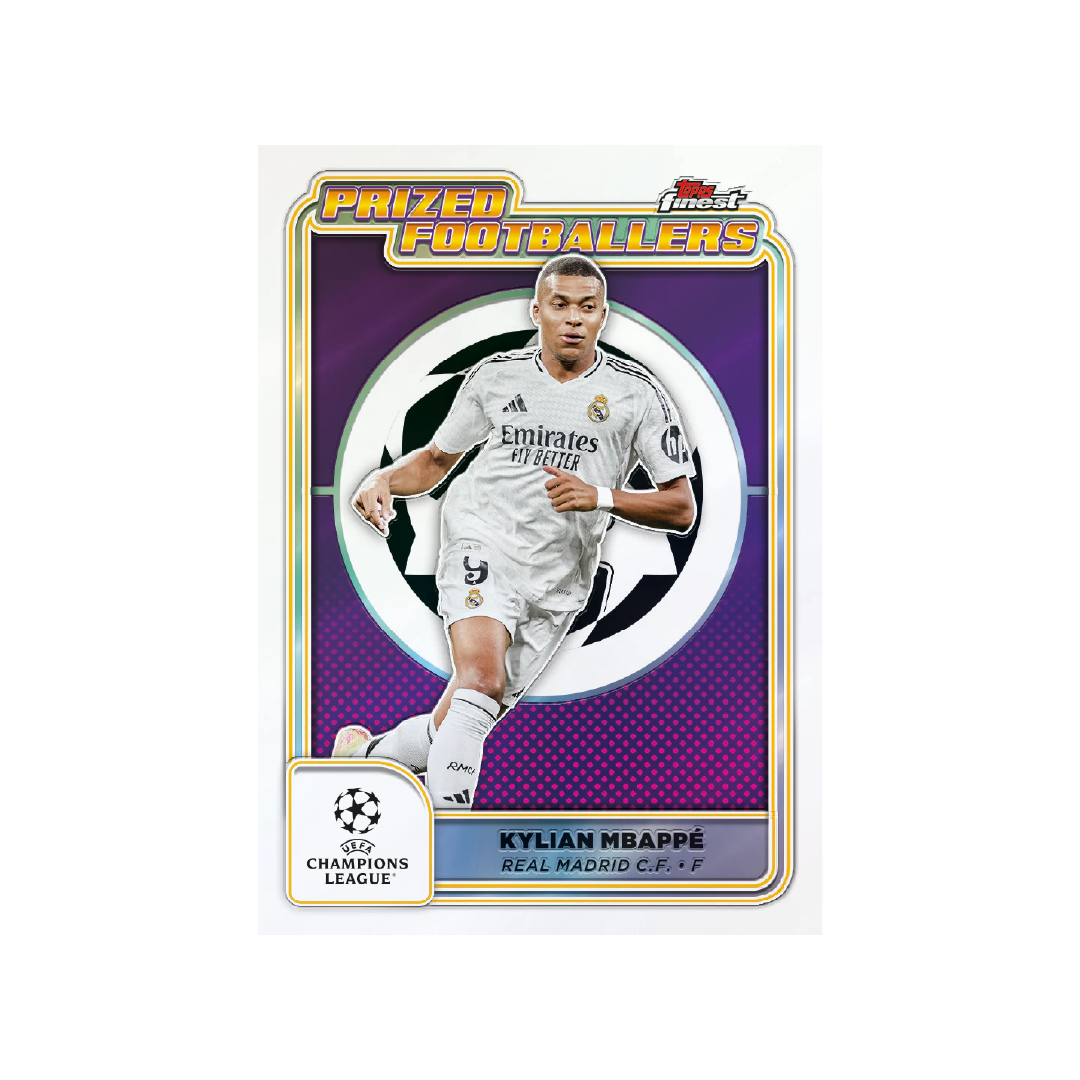 2024/25 Topps Finest UEFA Club Competitions Hobby Box - Premium Soccer Trading Cards Collection - Perfect for Collectors & Fantasy League Fans