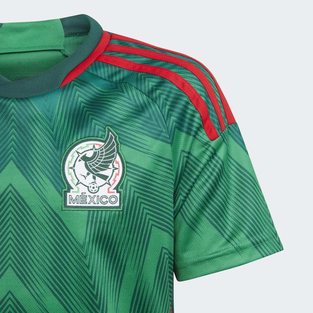 Adidas Mexico 22 Home Jersey for Kids - Authentic Soccer Jersey for Boys & Girls - Perfect for Games, Training & Fan Support