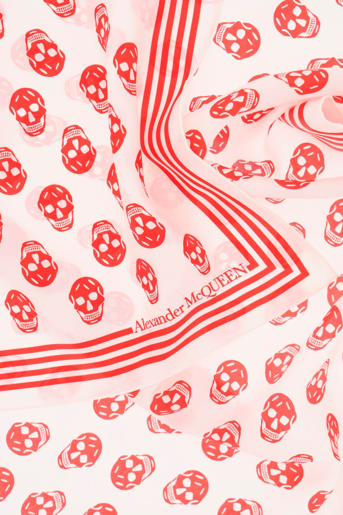 Alexander McQueen Skull Print Silk Scarf - Luxury Fashion Accessory for Women, Perfect for Gift Giving & Special Occasions