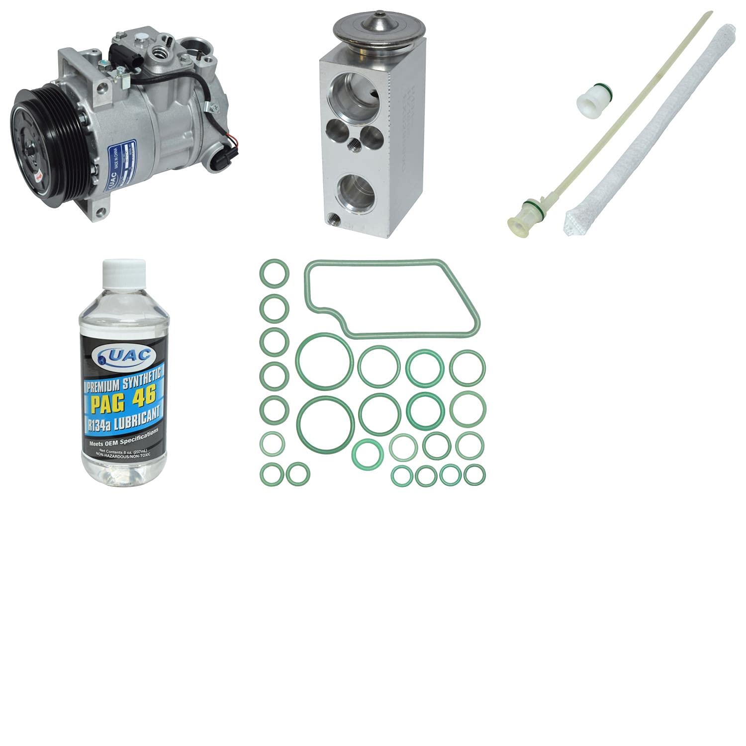 UAC KT 5588 A/C Compressor and Component Kit - Compatible with [Vehicle Models] | High-Performance Auto AC Parts for Smooth Cooling | Perfect for AC System Repair & Replacement