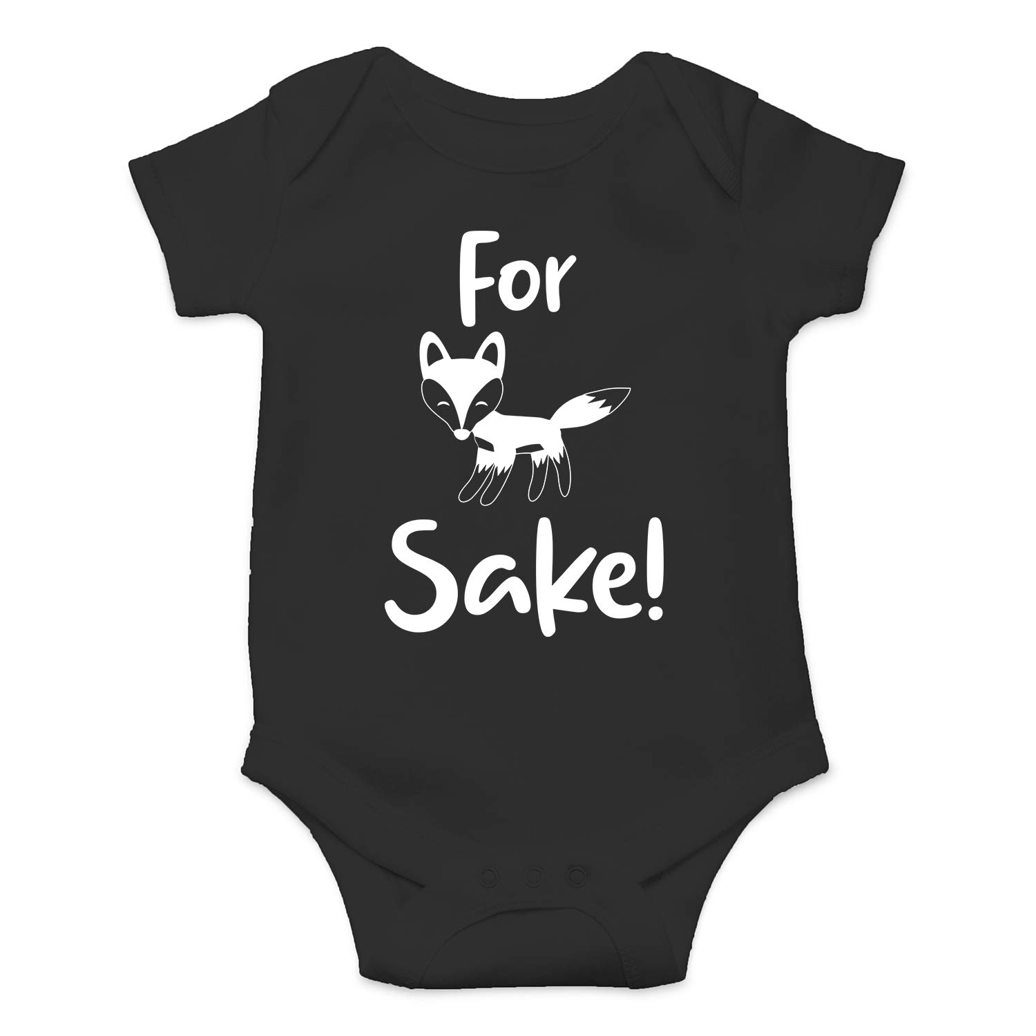 Funny Baby Bodysuit - Cute Newborn Romper for Boys & Girls - For Fox Sake Design | Perfect for Playtime, Photoshoots & Everyday Outfits