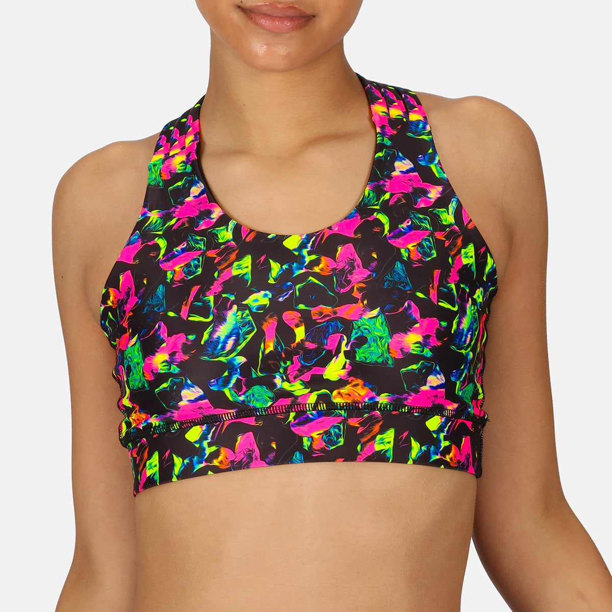 Dreamscape Cross Back Bra - Women's Supportive Yoga Sports Bra for Workout, Running & Gym - Comfortable & Breathable Activewear for Fitness & Daily Wear
