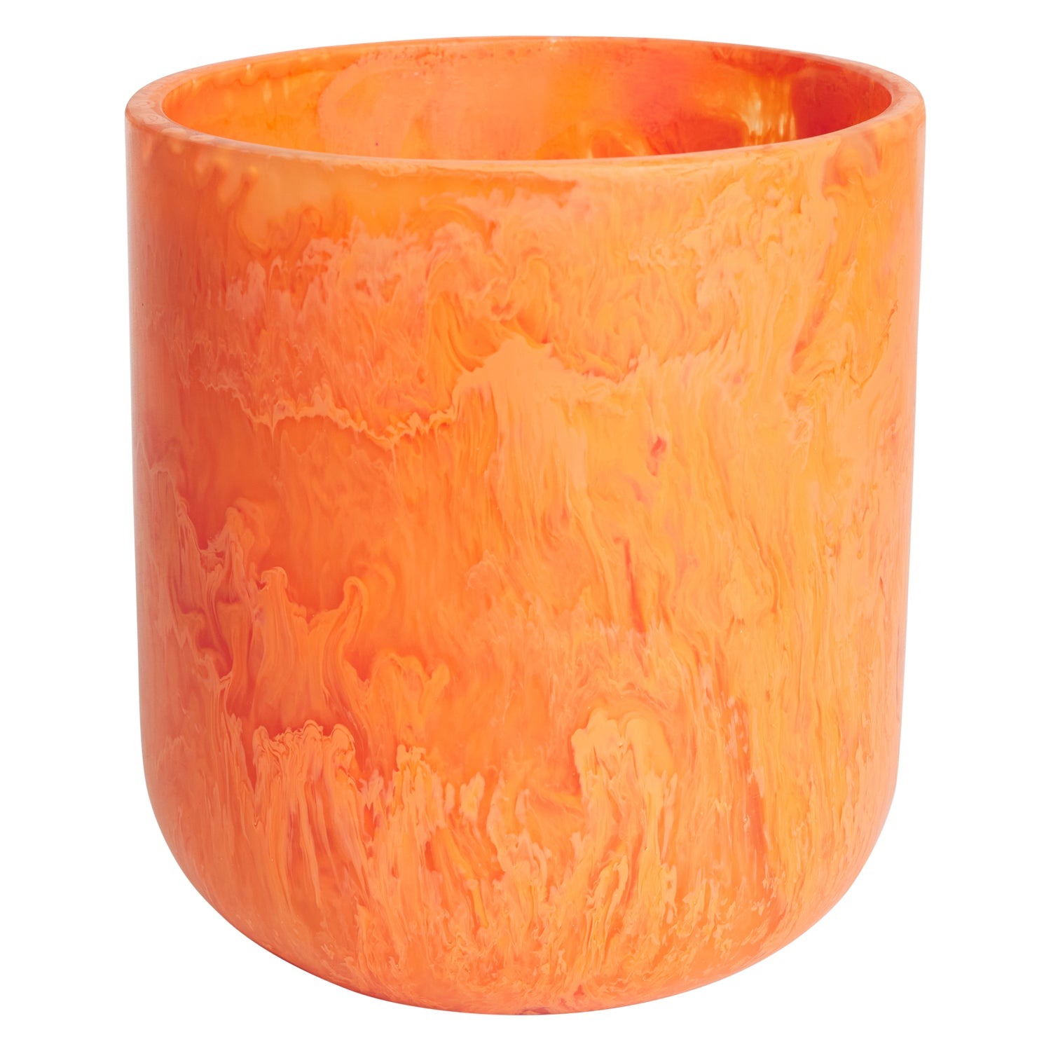Amisha Vase - Handcrafted Persimmon Color Ceramic Vase for Home Decor, Wedding Centerpieces & Tabletop Decorations