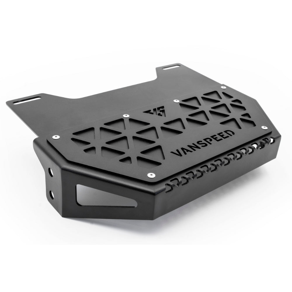 Sprinter Defender Mini Rear Step Bumper - Heavy Duty Black Powder Coated for Mercedes Benz Sprinter & Defender - Perfect for Off-Roading, Camping & Outdoor Adventures
