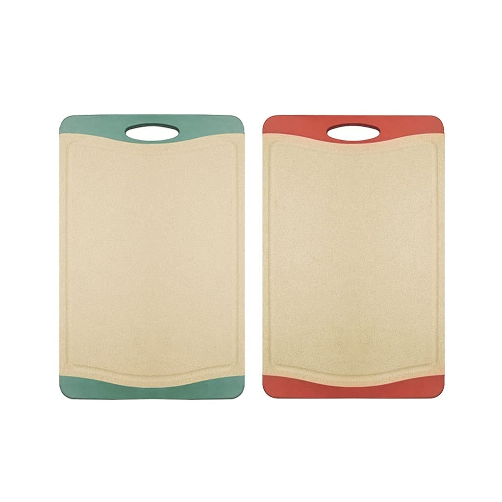 Premium Rice Husk Fiber Cutting Board Set of 2 - 11.8