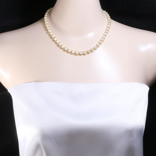 18K Yellow Gold Akoya Pearl Necklace - Elegant Cultured Pearl Jewelry for Women, Gift for Anniversary, Wedding & Special Occasions