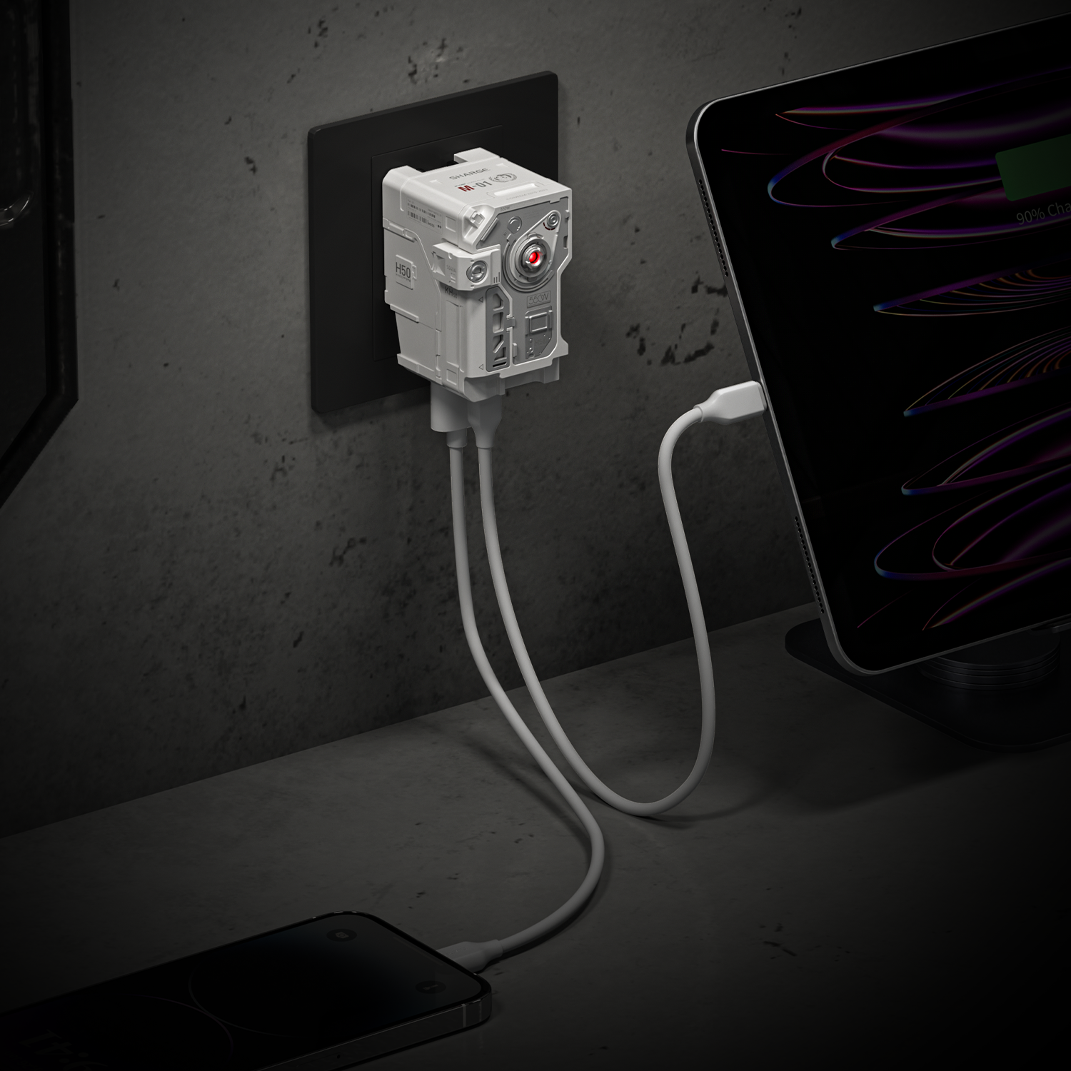 40W Fast Charging MOSS Wall Charger - Quick Charge for iPhone, Samsung, iPad & More - Perfect for Home, Office & Travel