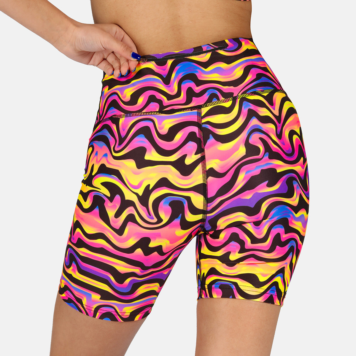 Coral Waves Women's Running Shorts - Lightweight, Breathable & Quick-Dry for Gym, Jogging & Outdoor Workouts