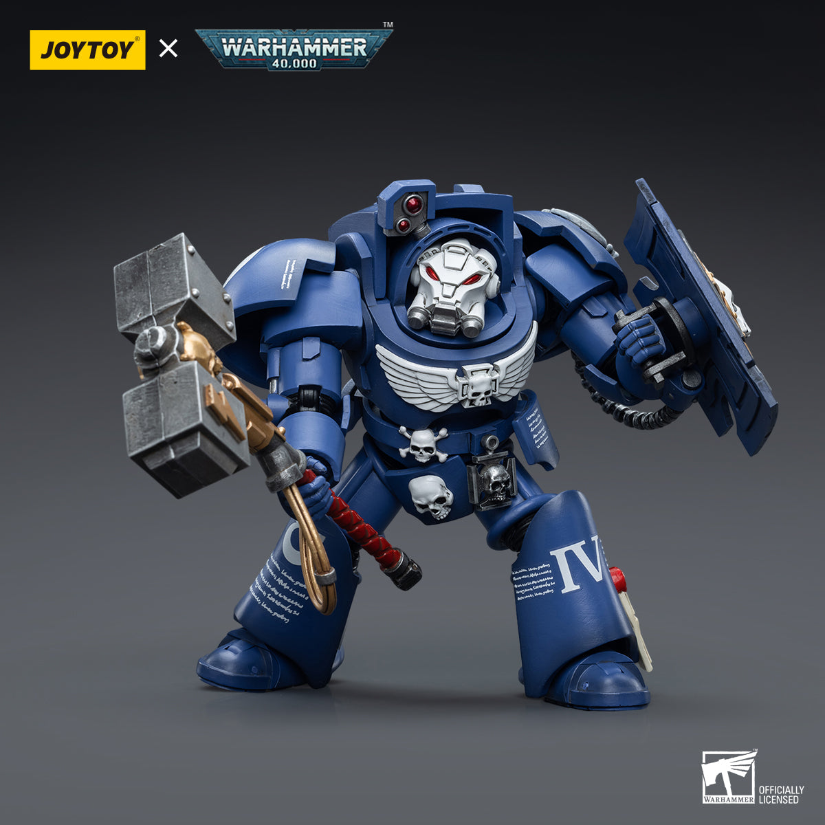 1/18 JOYTOY Warhammer 40K Ultramarines Terminators Action Figure Set (3pcs) - Perfect for Collectors, Tabletop Gaming & Display