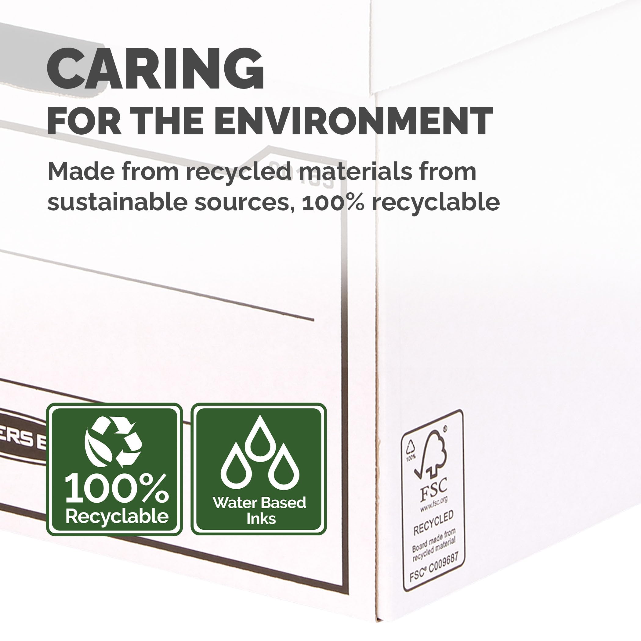 10 Heavy Duty Bankers Boxes with Lids - Durable Storage for Office & Moving (32x26x39cm)
