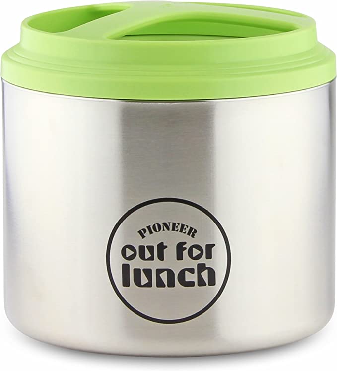 Grunwerg 1L Vacuum Insulated Stainless Steel Food Flask - Keep Meals Hot or Cold for Hours - Perfect for Lunch, Travel, and Outdoor Adventures