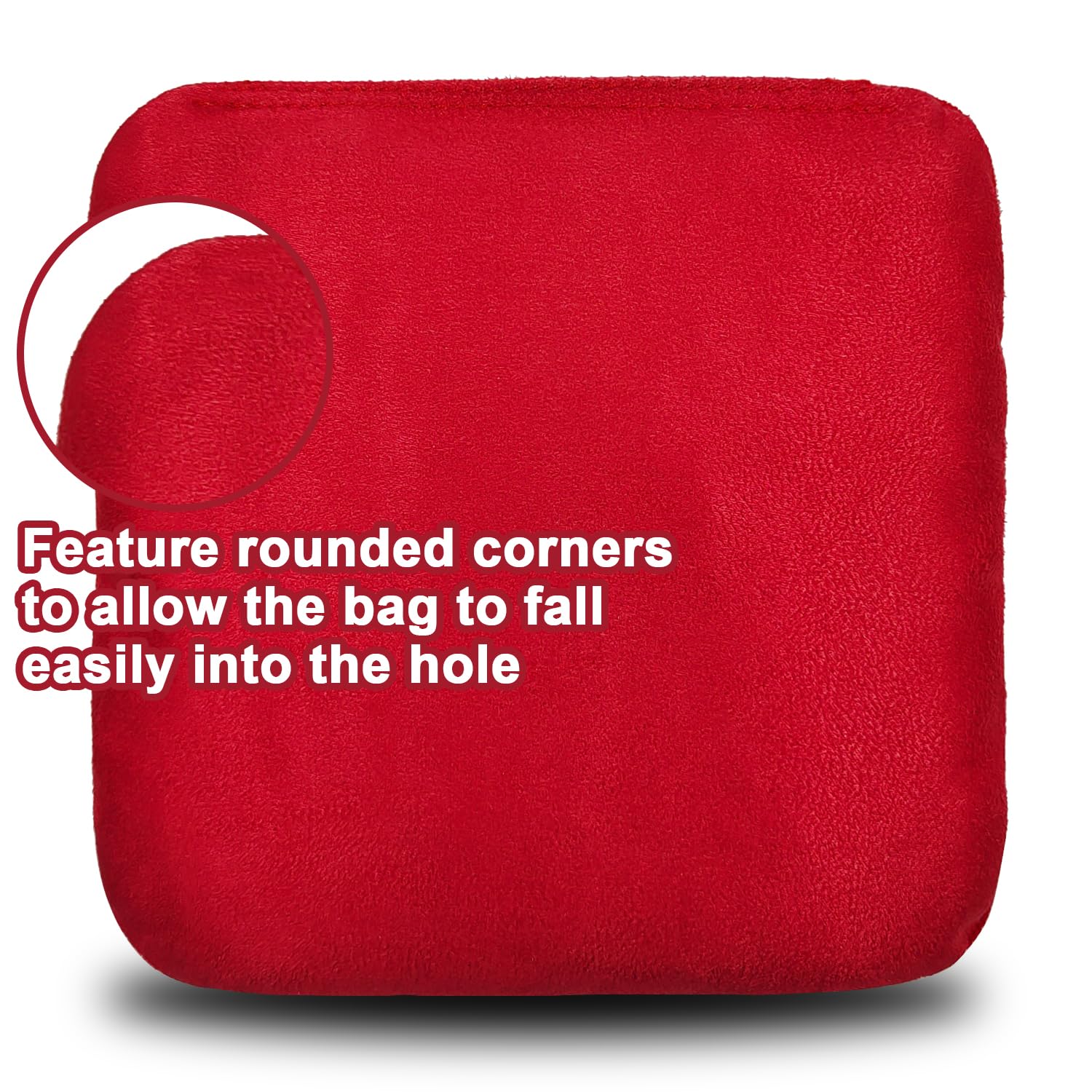 Professional Dual-Sided Cornhole Bags Set of 8 - Regulation Size Bean Bags with Slick & Stick Technology for Outdoor Games, Backyard Parties, and Tailgating
