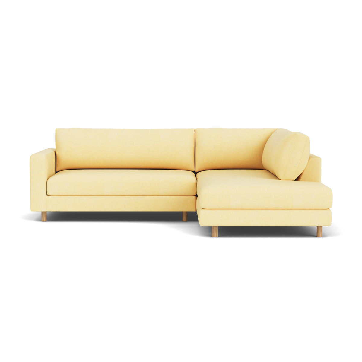 Douglas Fabric Right Corner Sofa - Modern L-Shaped Sectional Couch for Living Room, Small Spaces & Apartments | Comfortable Upholstered Furniture for Family Gatherings & Movie Nights
