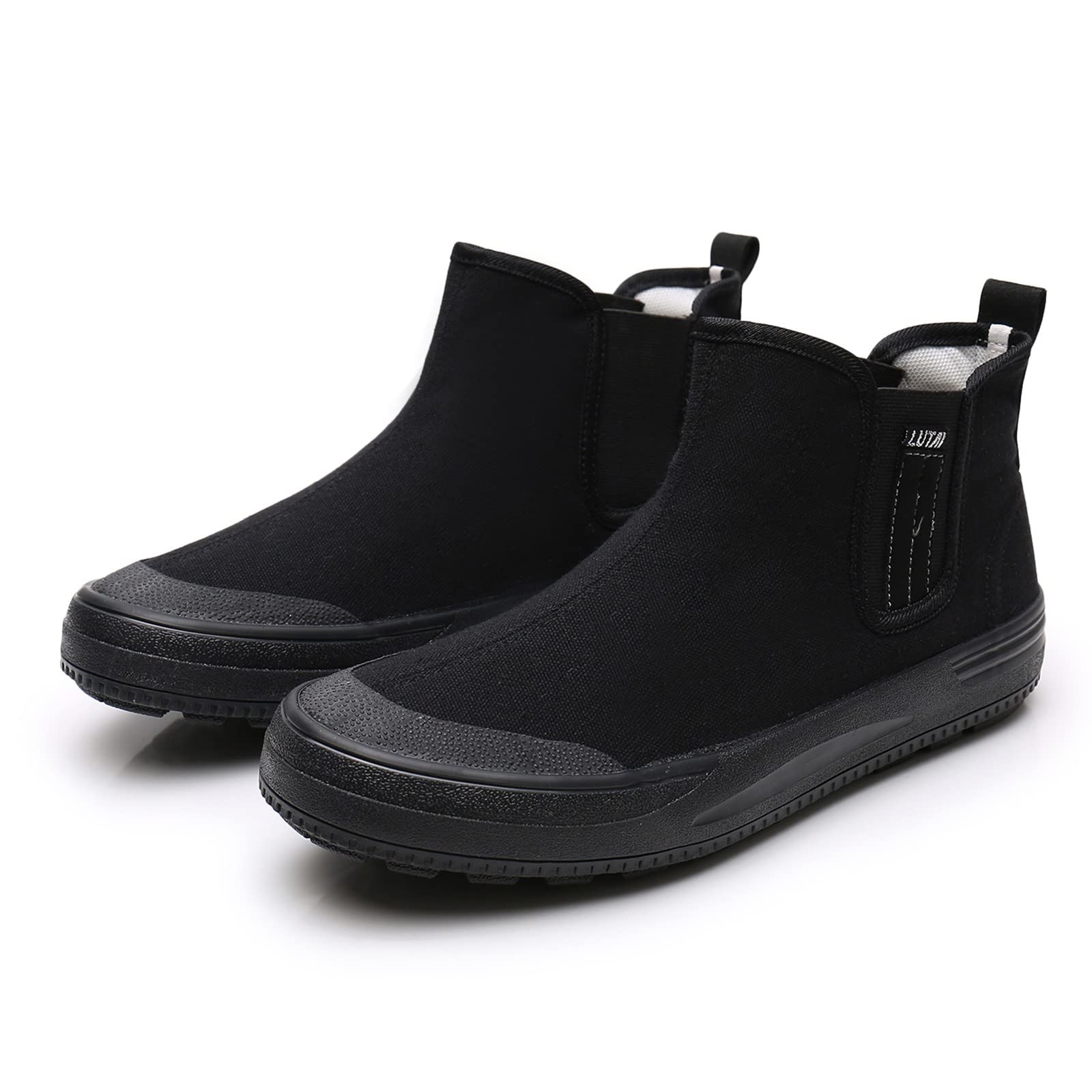**Men's Extra Wide Breathable Canvas High Top Sneakers - Comfortable Rubber Soled Work Shoes for Autumn & Labor Use**    (*Use Scenarios: Ideal for work, outdoor activities, casual wear, and daily comfort during autumn.*)