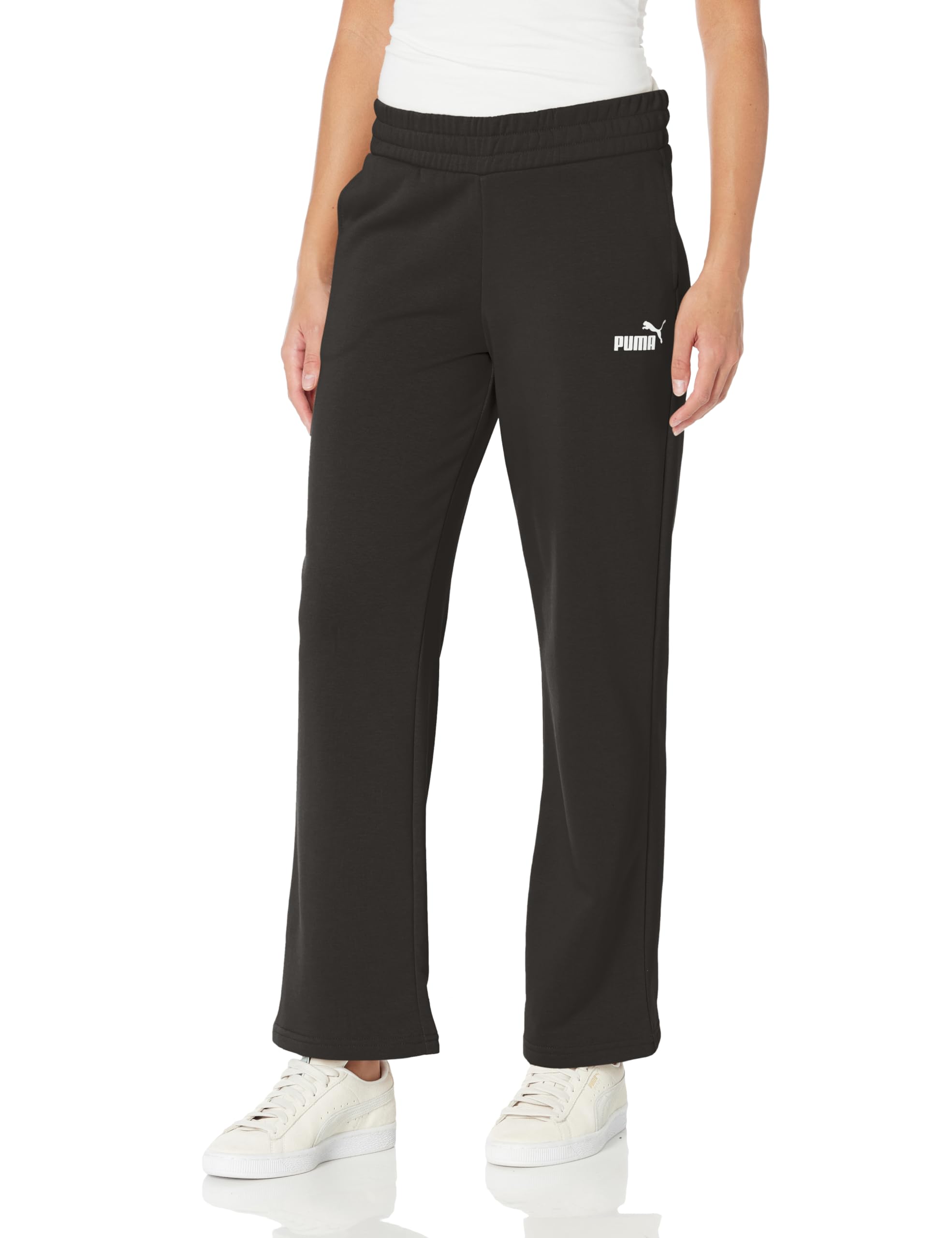 PUMA Essentials Women's Straight Leg Sweatpants - Comfortable Casual Joggers for Lounge, Workout & Everyday Wear | Soft Fleece Fabric with Elastic Waistband | Perfect for Yoga, Running Errands & Relaxing at Home