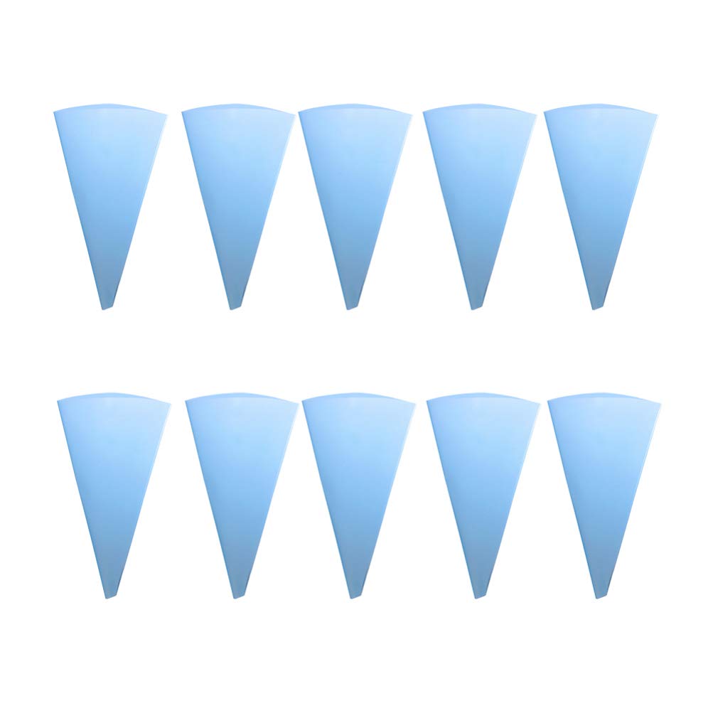 Hemoton 10-Pack 16-Inch Sky Blue Pastry Piping Bags - Professional Cake Decorating, Cupcake Icing, Cookie & Candy Making Supplies for Baking, DIY Desserts, and Party Treats