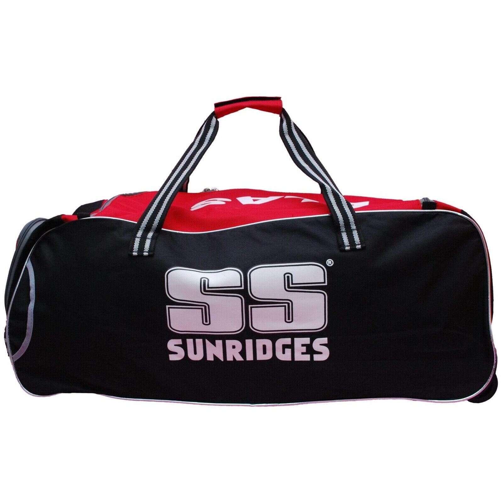 SS Ton Blast Wheelie Cricket Kit Bag - Red | Durable Cricket Equipment Bag with Wheels | Perfect for Cricket Matches, Training & Travel