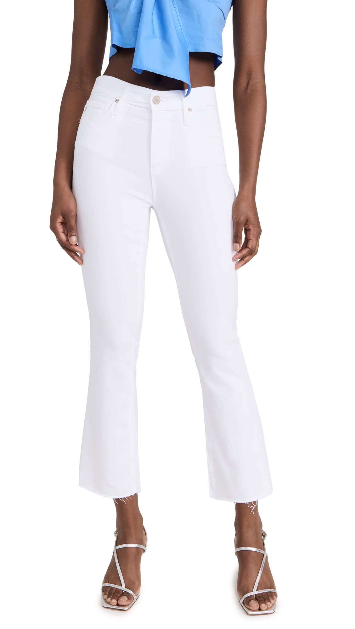 AG Adriano Goldschmied Women's Farrah Boot Crop Jeans - High Waisted Stretch Denim for Casual & Night Out | Perfect with Boots & Heels