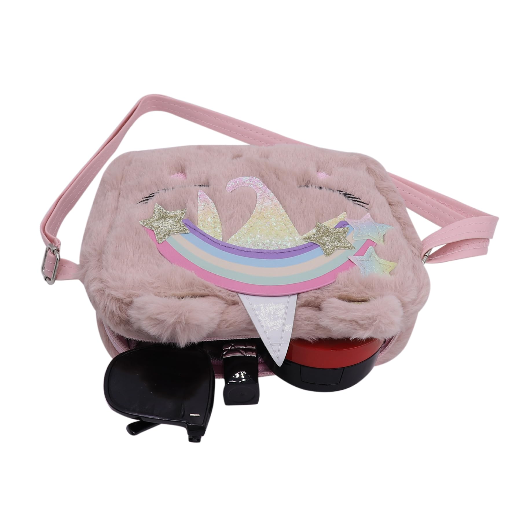 Adorable Pink Fluffy Unicorn Crossbody Bag - Kawaii Plush Shoulder Purse for Women & Girls | Perfect Gift for Birthday, Cosplay, Anime Conventions & Daily Use