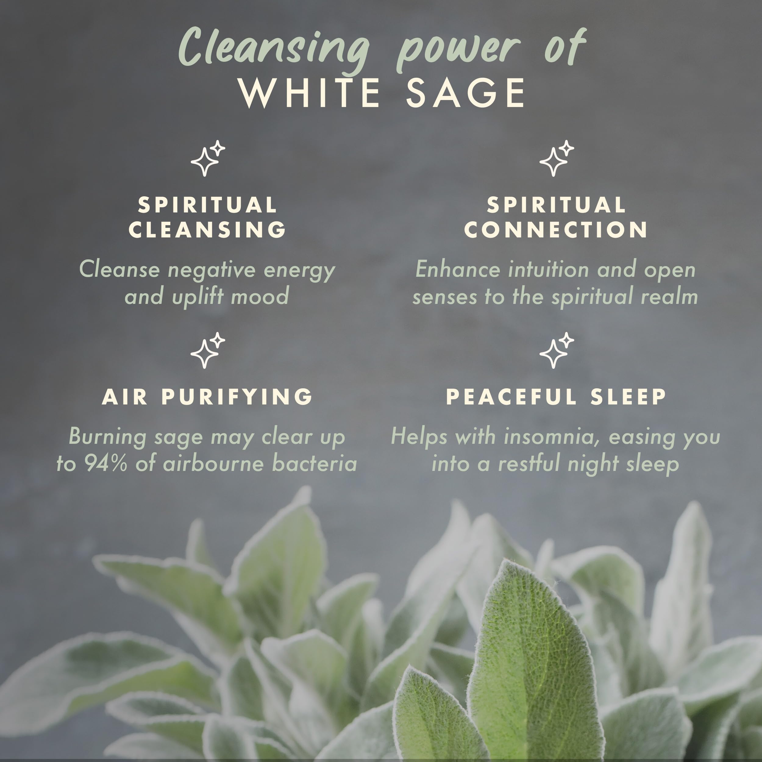 7oz White Sage Smudge Candle for Cleansing Negative Energy - Pure Sage Aromatherapy Meditation Candle for Positive Energy & Spiritual Healing - Perfect for Home Cleansing, Yoga, Reiki & Gift Giving