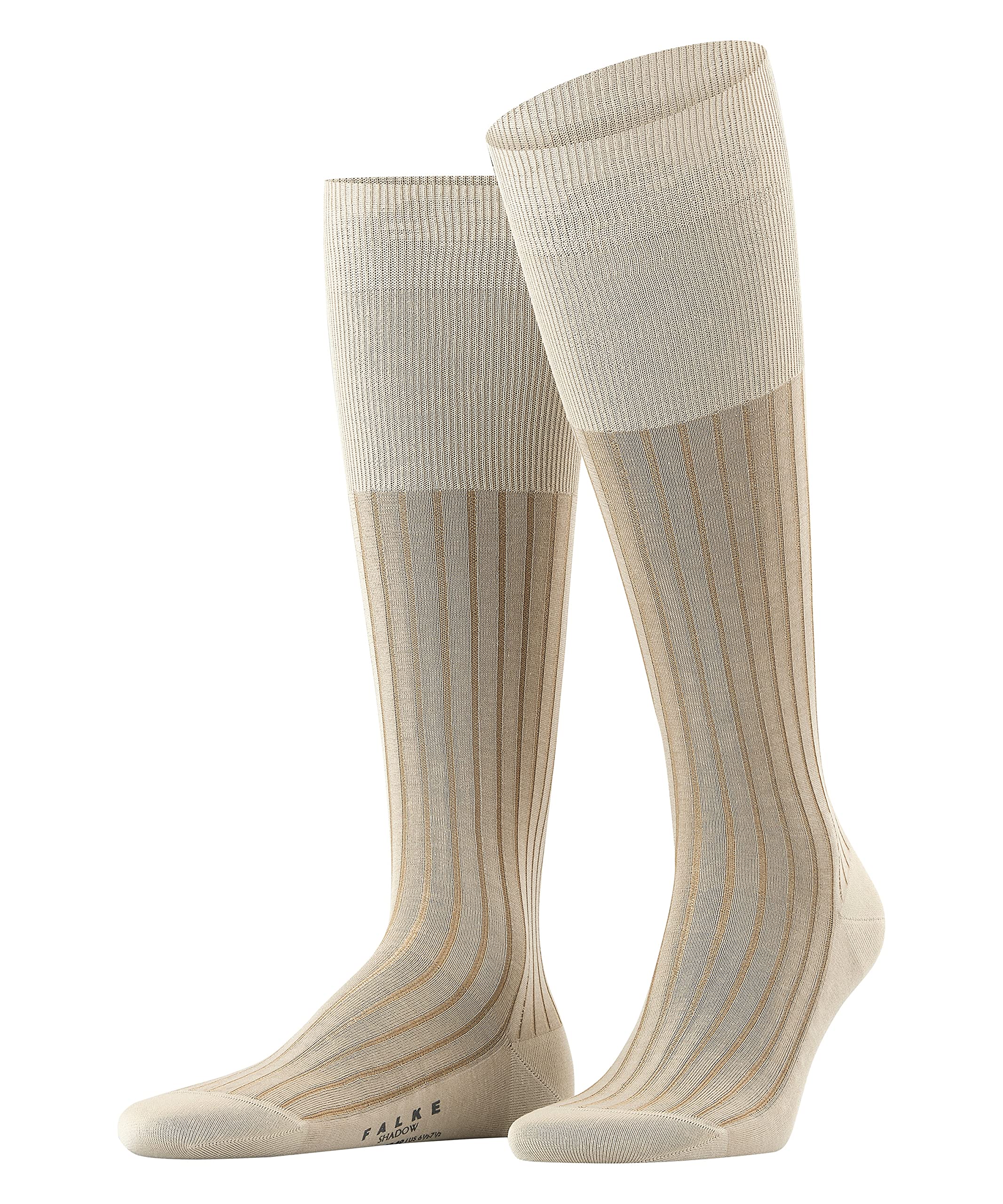 Falke Men's Shadow Knee High Socks - Gravel Beige | Comfortable & Durable Compression Socks for Running, Hiking & Everyday Wear
