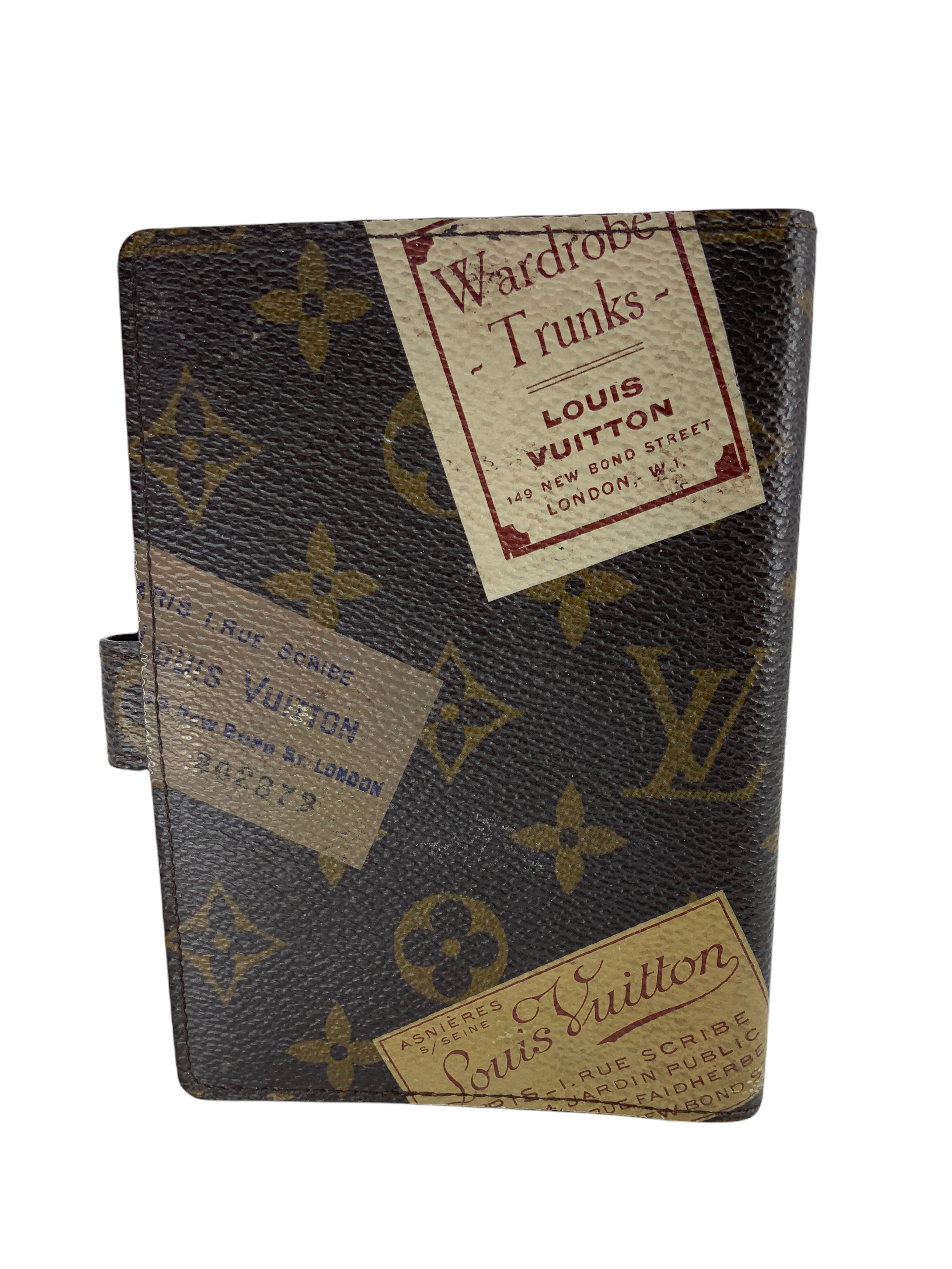 Louis Vuitton Monogram Agenda Planner 2024 - Genuine Leather Refillable Notebook Organizer for Business, School & Daily Planning | Luxury Gift Idea