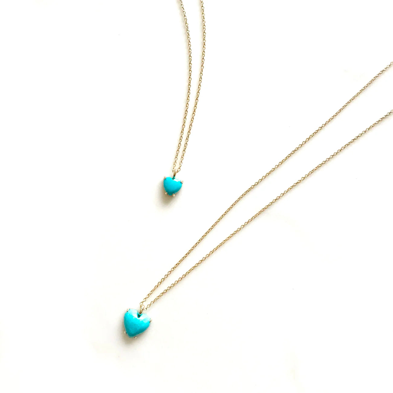 Turquoise Heart Necklace for Women - Elegant Dainty Jewelry Gift for Her - Perfect for Valentine's Day, Anniversary & Everyday Wear