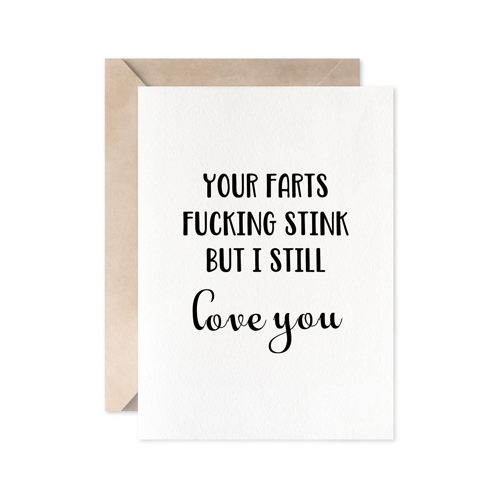 Funny Anniversary Birthday Valentine's Christmas Card for Husband Boyfriend - Romantic Humorous Greeting Card for Him - Perfect for Special Occasions & Gift Giving