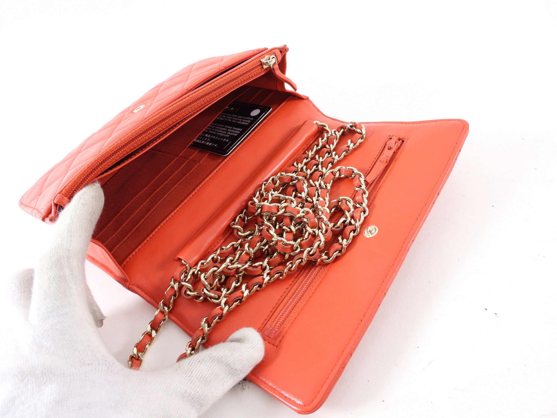 Chanel Red Quilted Leather Timeless Classic Wallet on Chain Bag - Luxury Crossbody Purse for Women, Evening Parties & Special Occasions