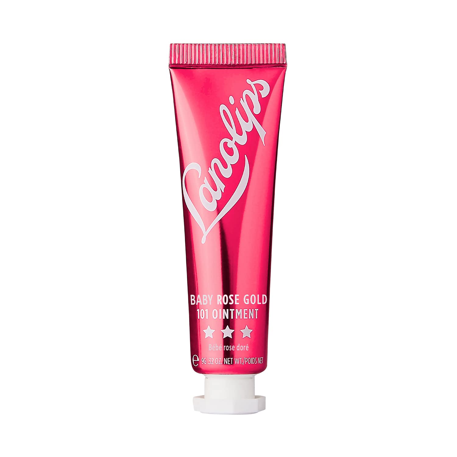 Lanolips Baby Rose Gold 101 Ointment - Tinted Lip & Cheek Balm with Natural Rose Tints - Hydrating Moisturizer for Soft Lips & Flawless Blush - Clean, Vegan, Cruelty-Free (9g) - Perfect for Everyday Glow & Special Occasions