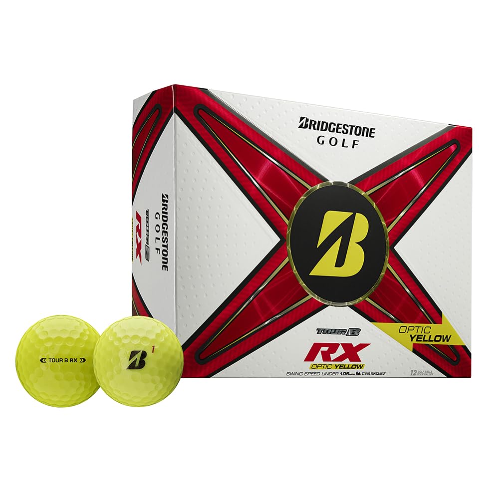 Bridgestone Tour B RX Golf Balls - Premium Performance Golf Balls for Low Spin & Distance | Perfect for Tour-Level Players & Competitive Golfers on the Course