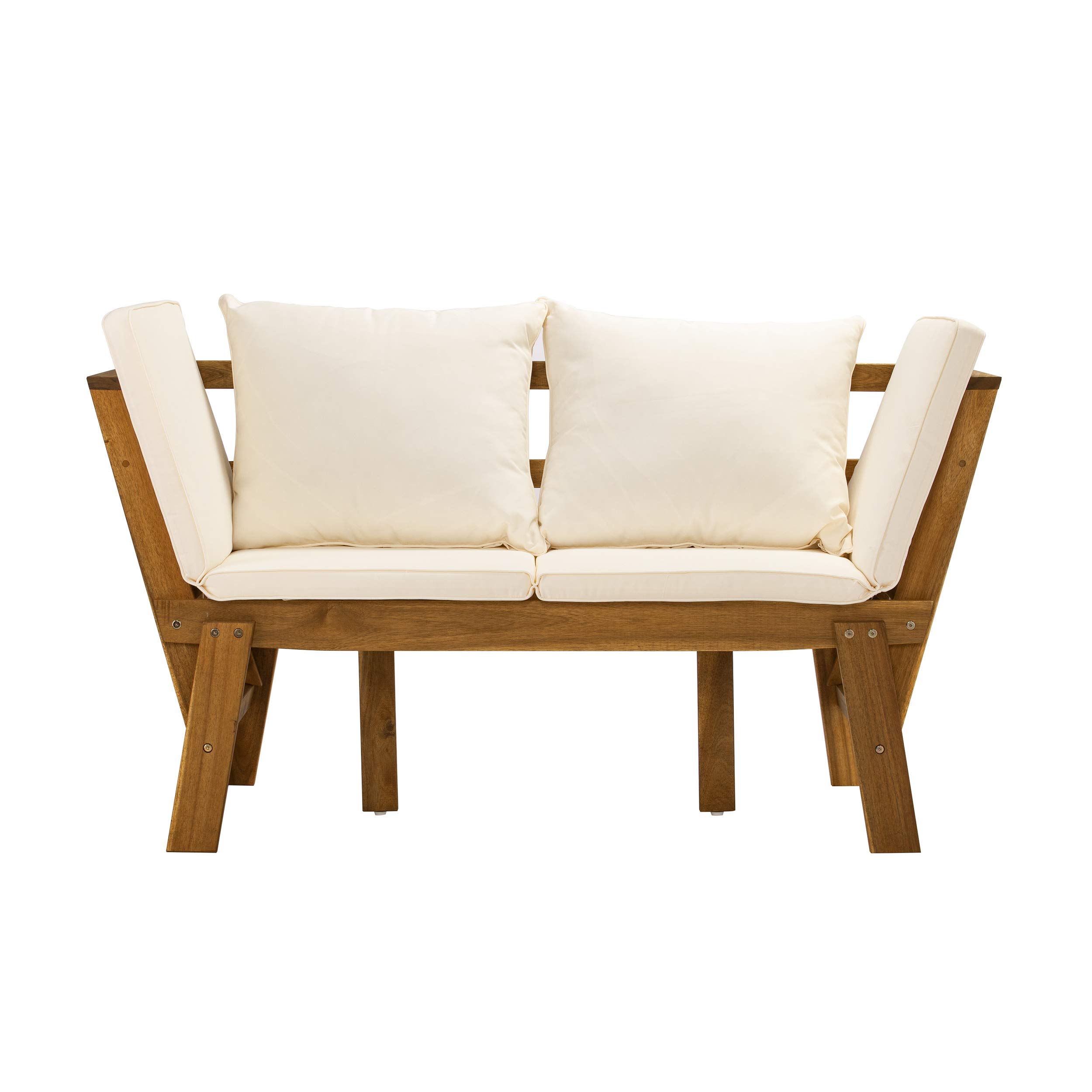 SEI Furniture Dolavon Outdoor Lounge Chair - Waterproof White Patio Chair for Poolside, Garden, and Backyard Relaxation | Comfortable All-Weather Resin Wicker Furniture