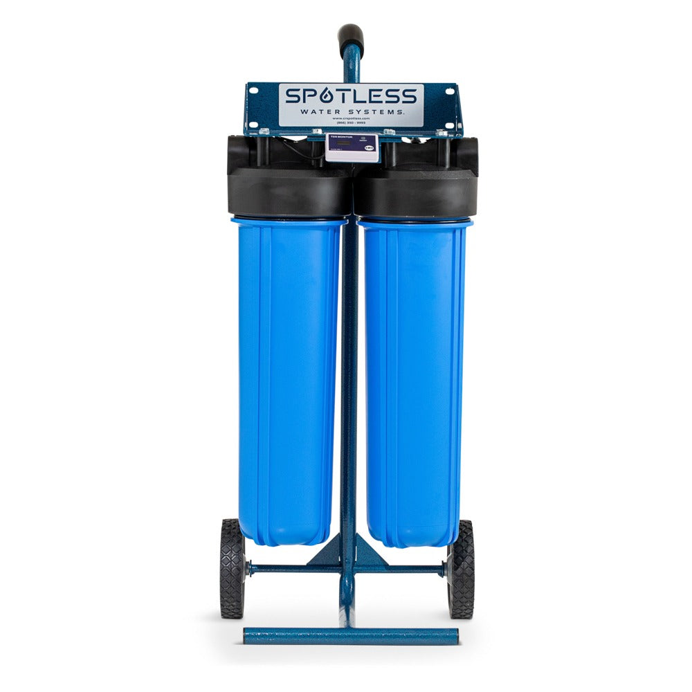 CR Spotless Rolling Deionized Water Filtration System - 300 Gallon Capacity | Car Wash, RV Cleaning & Spot-Free Water for Home Use