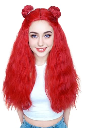 Long Curly Red Wigs for Adult 1