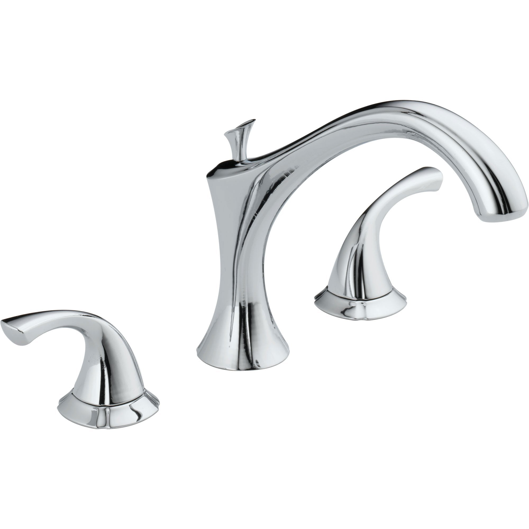 Delta Addison 2-Handle Widespread Chrome Roman Tub Faucet Trim Kit 476452 - Perfect for Bathroom Renovation & Luxury Bathtub Installation