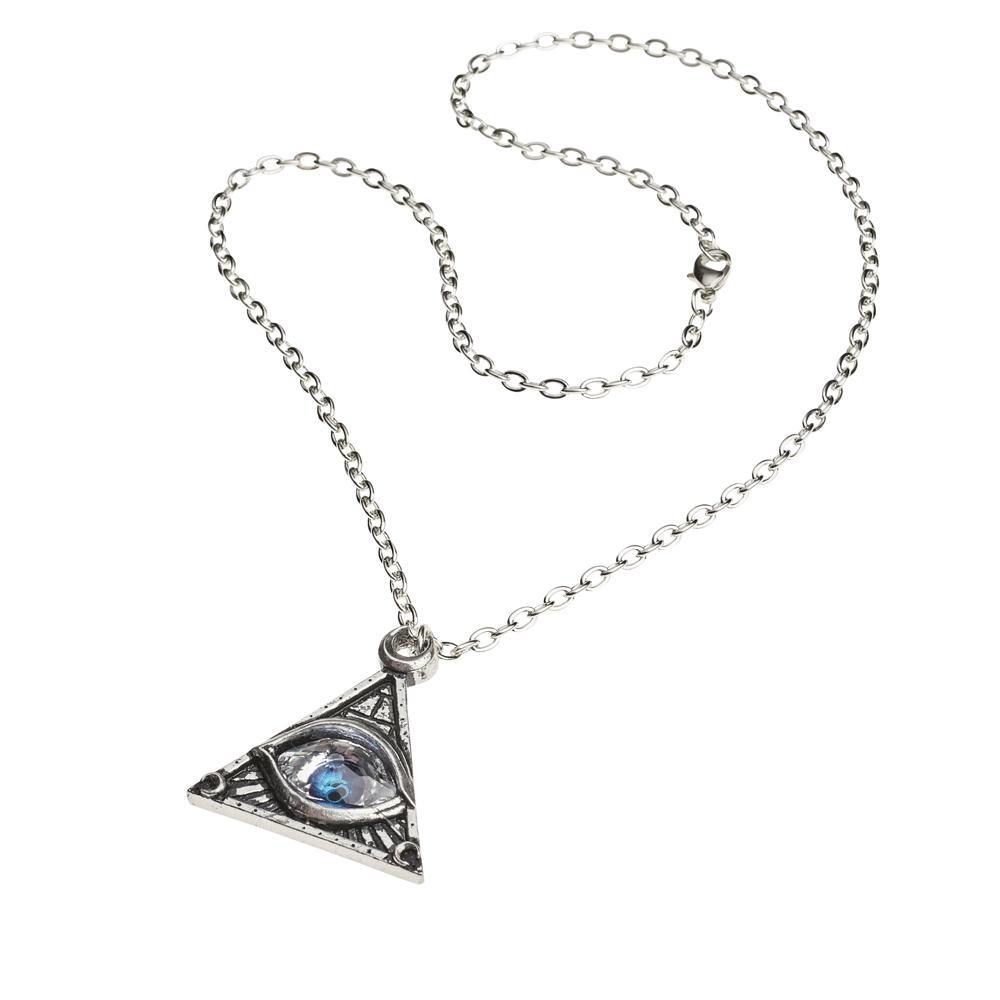 All Seeing Eye Pendant Necklace - Spiritual Protection Amulet Jewelry for Men & Women - Perfect for Meditation, Yoga, and Energy Healing