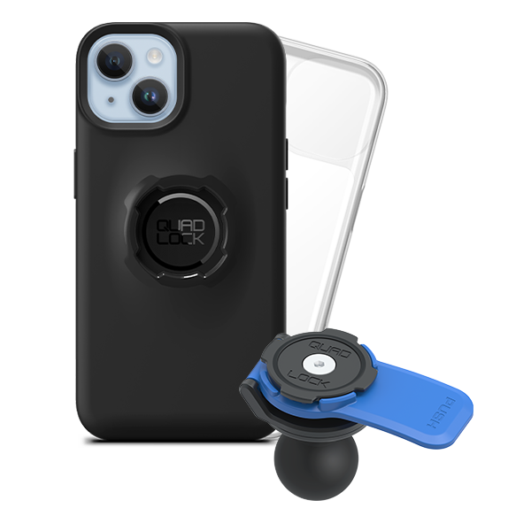 1 Ball Motorcycle Phone Mount Kit - Universal Adjustable Handlebar Holder for iPhone & Smartphones - Perfect for GPS Navigation & Hands-Free Riding