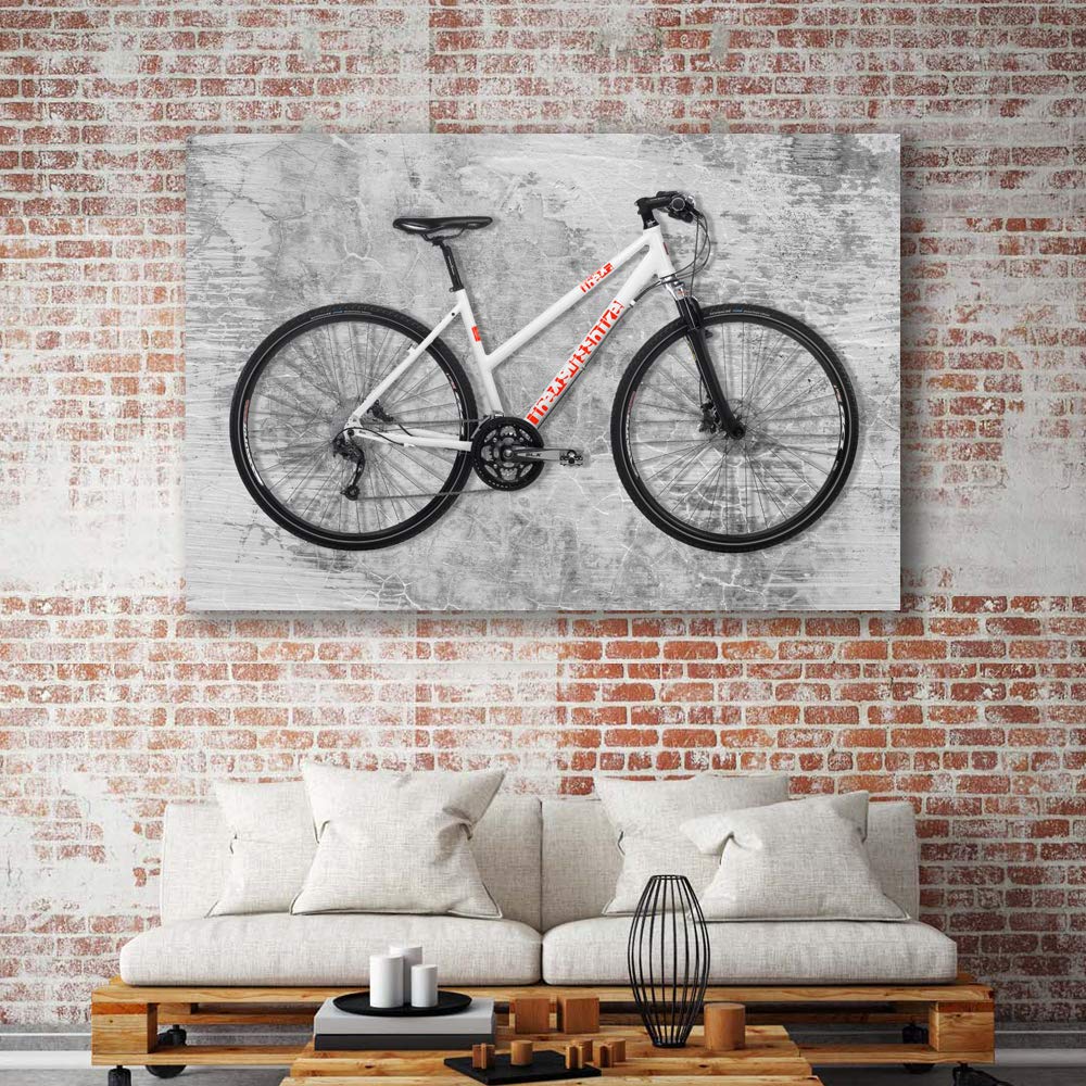 Wall26 Canvas Wall Art - Outdoor Bike Giclee Painting - 16x24 Inches - Perfect for Bedroom, Living Room, House Decoration & Home Art
