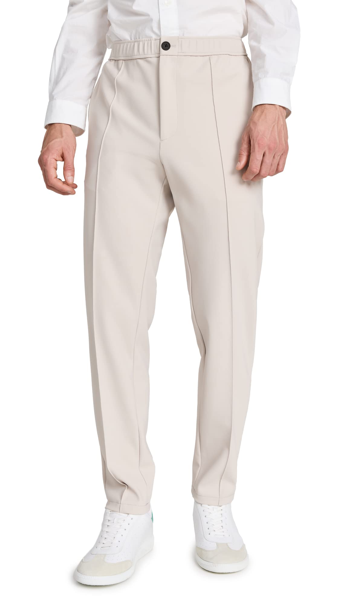 Theory Men's Curtis Drawstring Ponte Pants - Slim Fit Comfortable Dress Pants for Office, Travel & Casual Wear