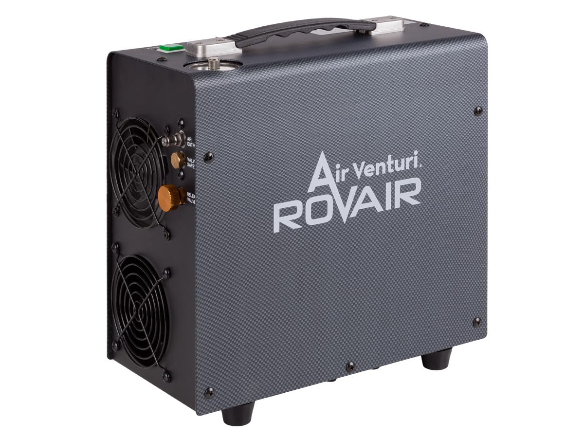 Air Venturi RovAir 4500 Portable Air Compressor - High Pressure PCP Pump for Paintball, Scuba & Air Rifles - Perfect for Outdoor Adventures & Shooting Sports