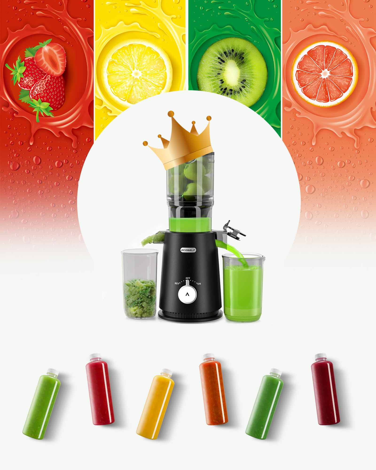 Premium Slow Juicer Machine with 4.35