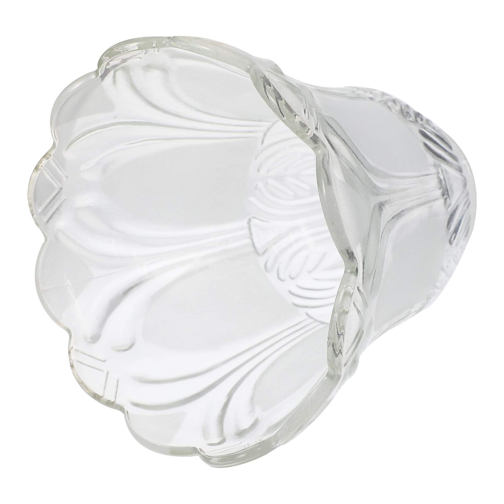OSALADI Clear Glass Bell Shaped Lamp Shade - Replacement Chandelier & Table Lamp Cover for Wall Lights & Ceiling Fixtures | Perfect for Dining Room, Bedroom, and Living Room Lighting Decor