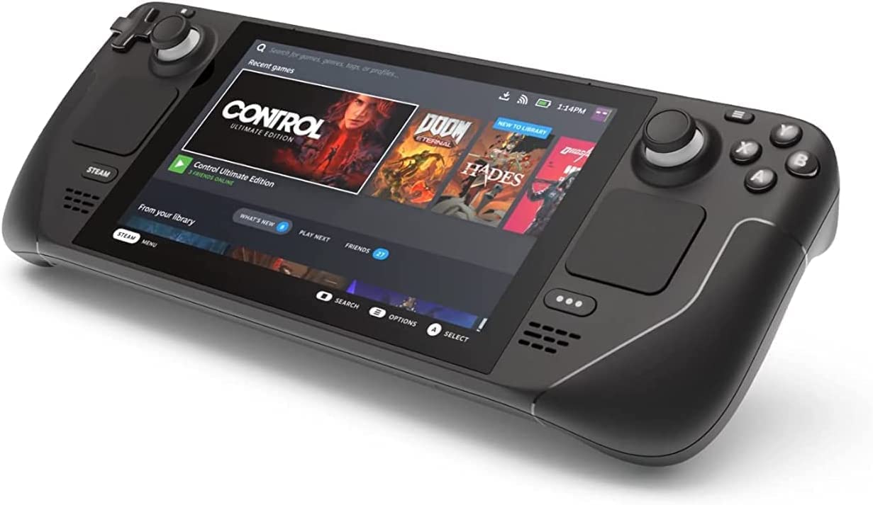 Refurbished Valve Steam Deck 256GB Portable Gaming PC - Handheld Console for AAA Games & Indie Titles | Perfect for Travel, Commuting & Home Gaming