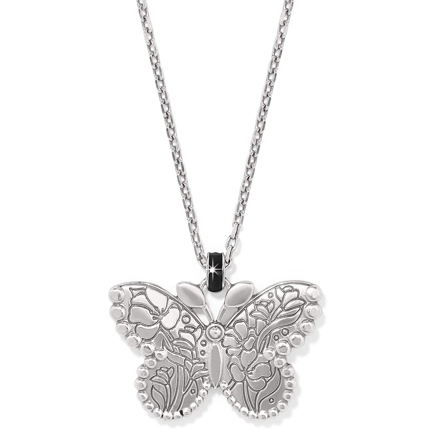 Botanique Butterfly Necklace - Elegant Floral Jewelry for Women, Sterling Silver Pendant with Cubic Zirconia, Perfect Gift for Birthday, Anniversary & Valentine's Day | Ideal for Weddings, Parties & Everyday Wear