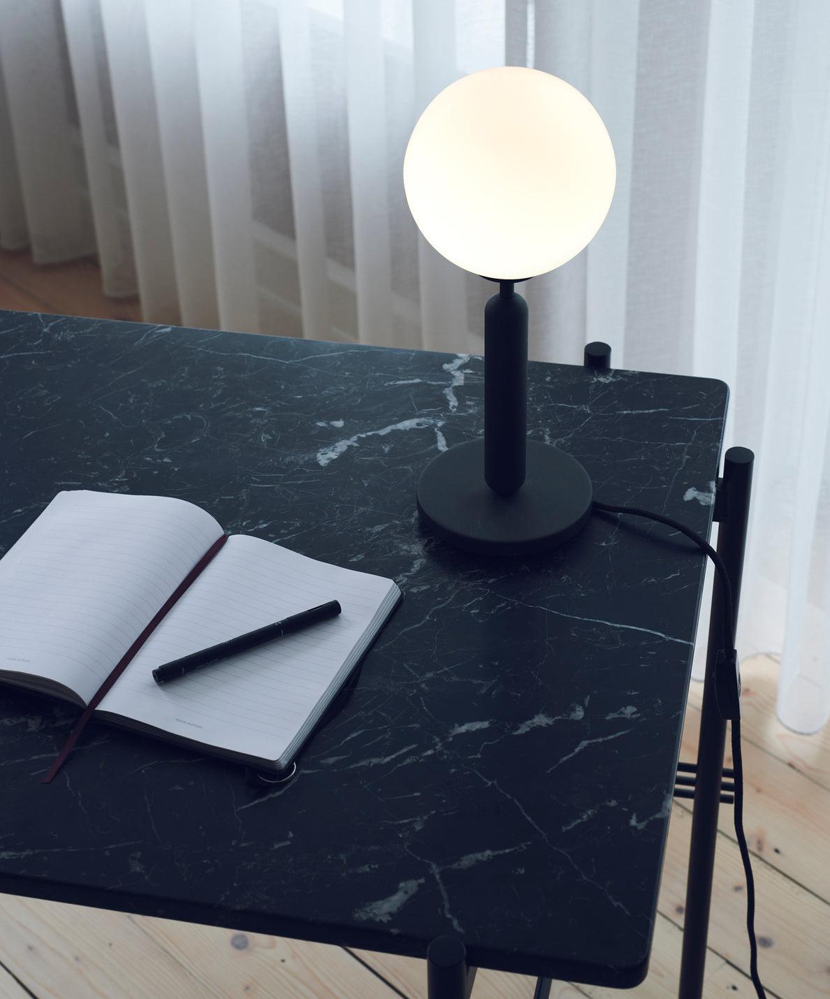 Miira Modern LED Table Lamp - Adjustable Brightness & USB Charging for Bedroom, Living Room, Office - Warm White & Cool White Light Modes
