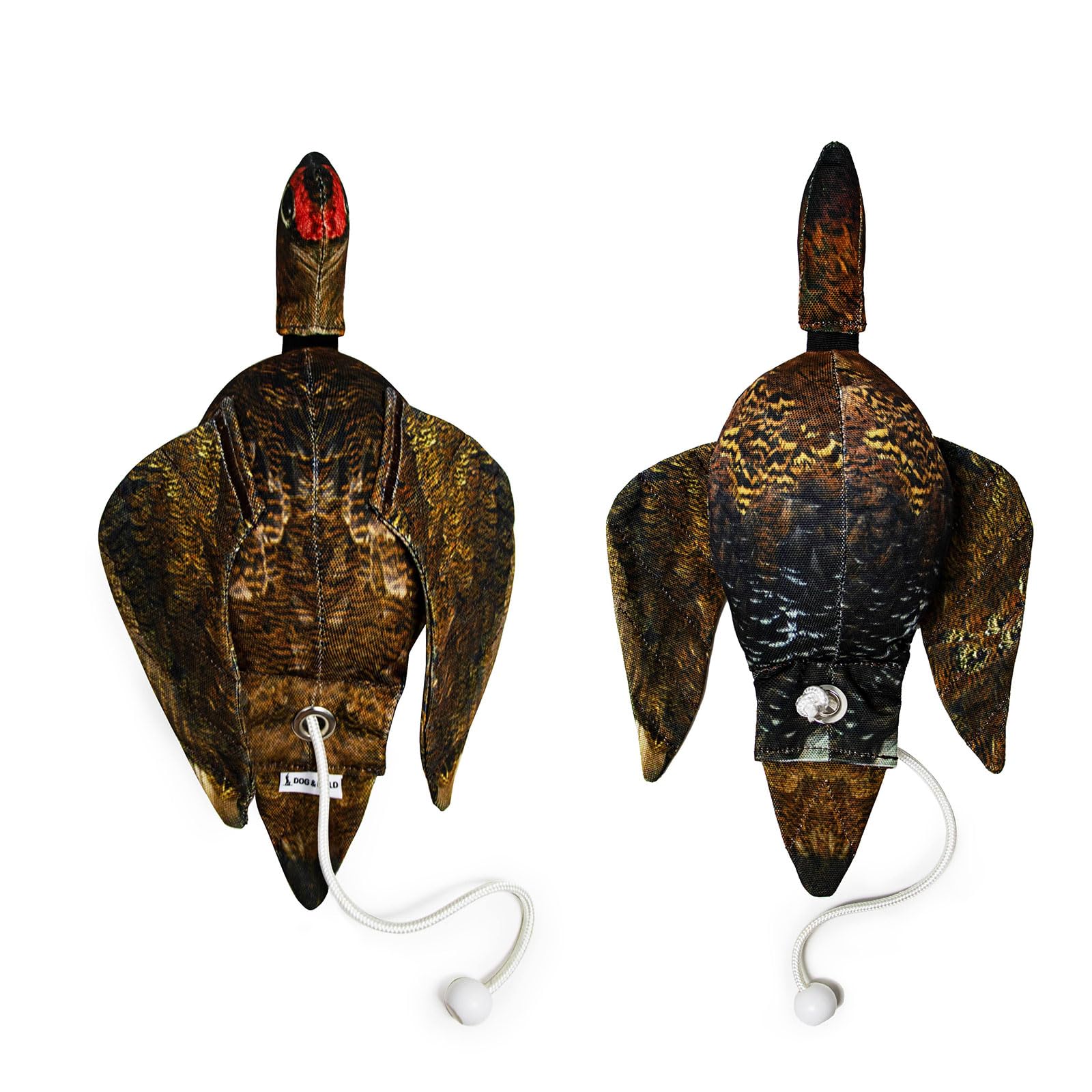 Realistic Game Bird Dog Training Dummy - HD Feather Print Canvas Hunting Dummy for Gundog & Puppy Training - Waterfowl Retrieval Practice - Perfect for Field Training, Backyard Drills & Hunting Dog Equipment