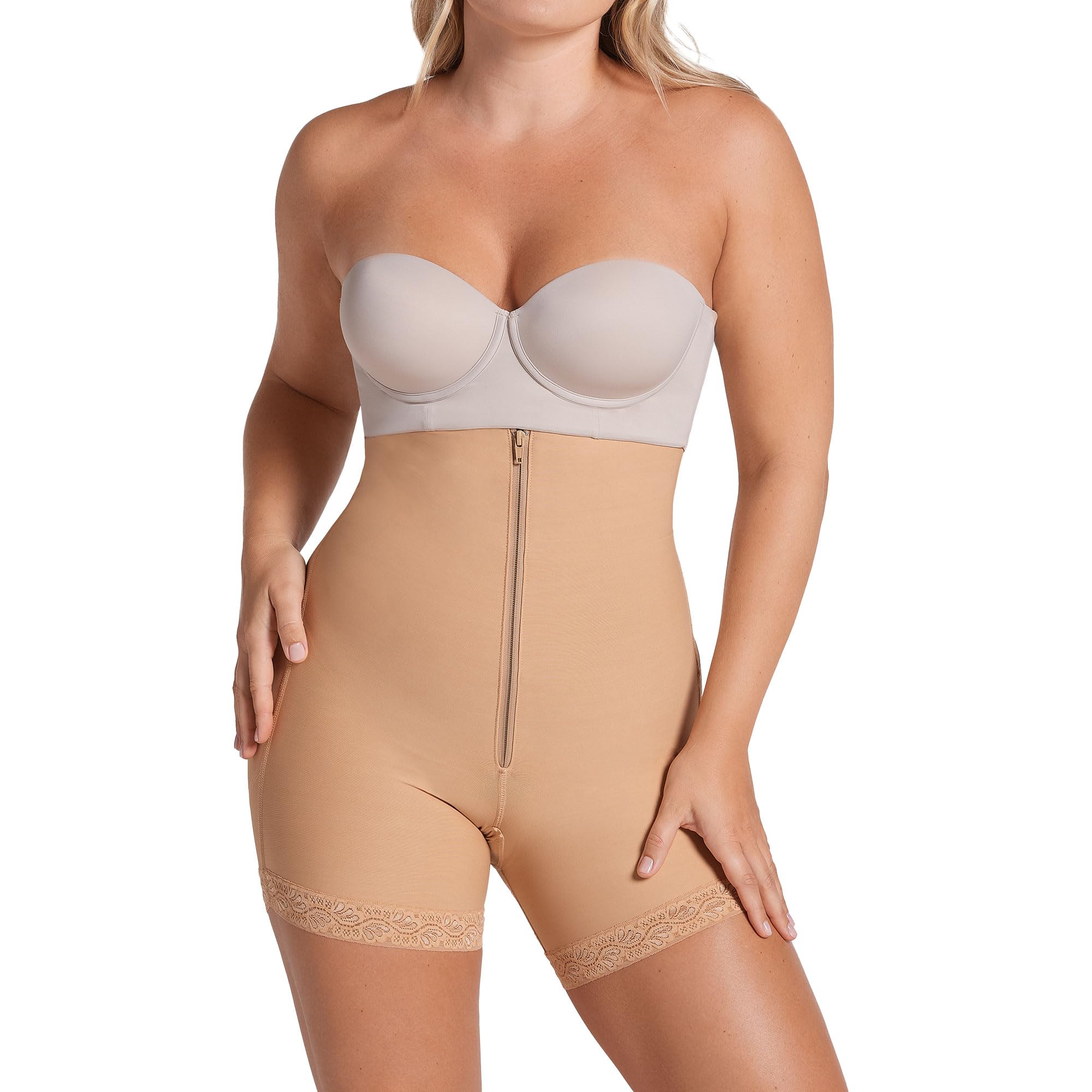Leonisa Women's Shapewear Bodysuit - Tummy Control & Full Body Shaper for Slimming, Comfortable & Seamless Underwear - Perfect for Dresses, Workout & Everyday Wear