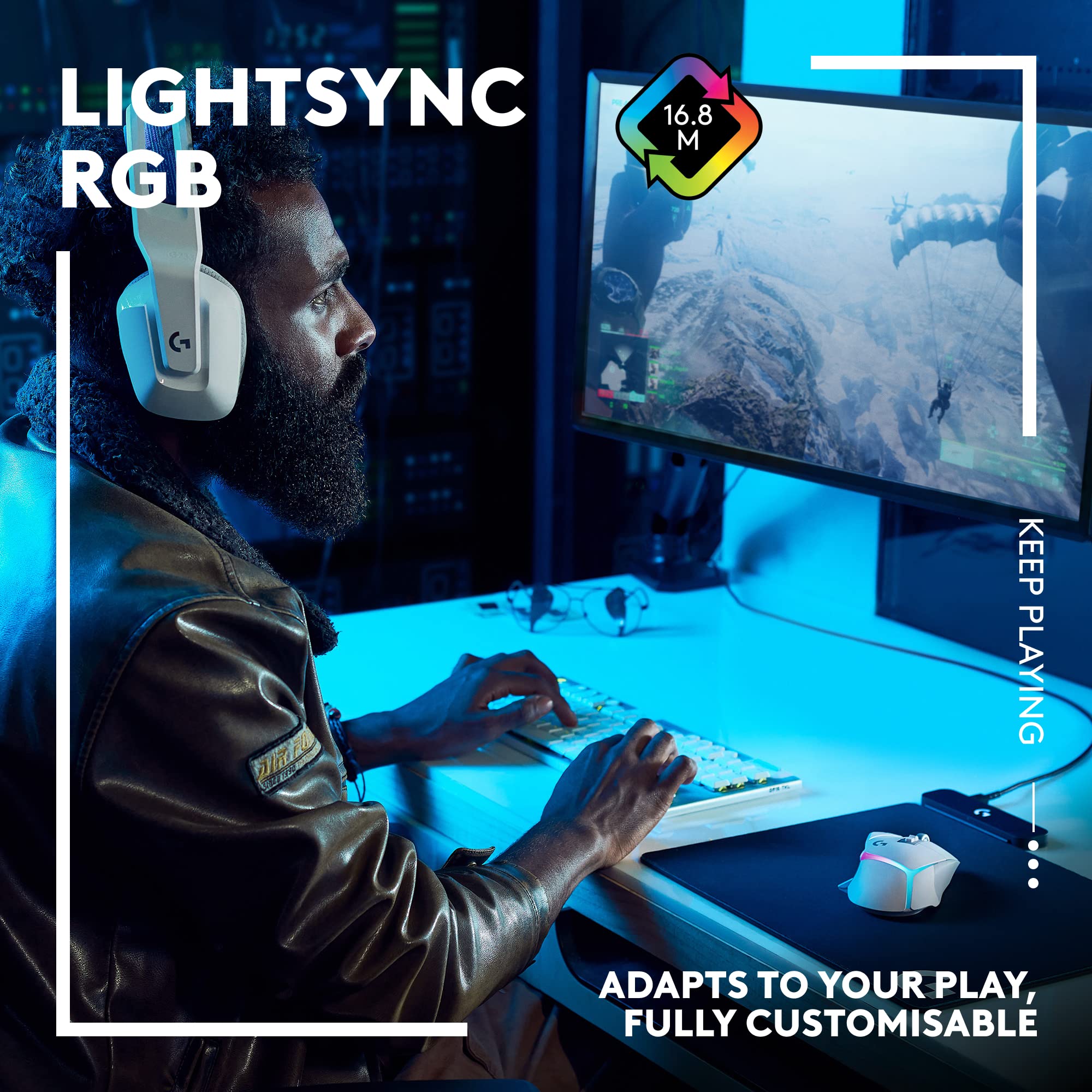 Logitech G502 X PLUS Wireless Gaming Mouse with HERO 25K Sensor & Blue Yeti GX RGB Streaming Microphone Bundle - Customizable RGB Lighting & Sound for PC/Mac Gamers - Perfect for FPS Gaming & Live Streaming