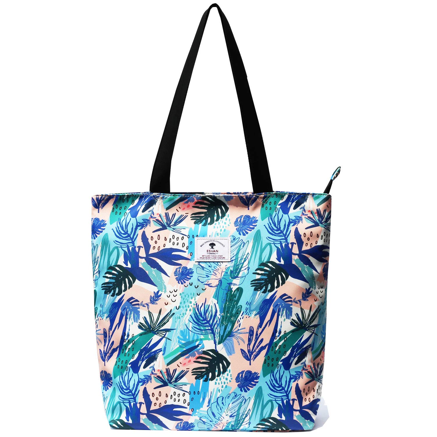ESVAN Original Floral Tote Bag - Stylish Shoulder Bag for Women | Perfect for Gym, Hiking, Picnic, Travel & Beach | Durable & Fashionable Everyday Carryall