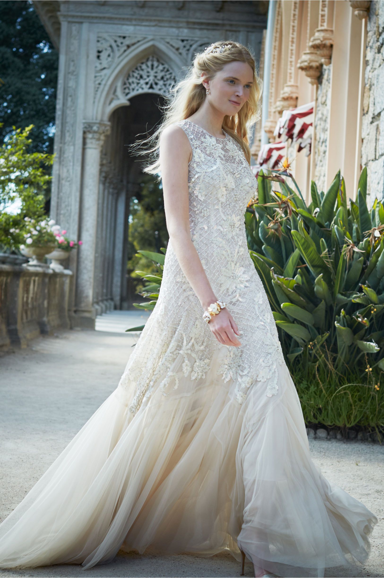 BHLDN Needle & Thread Wesley Gown - Elegant Lace Wedding Dress for Brides | Perfect for Beach, Garden & Formal Weddings